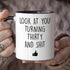 YouNique Designs Funny Turning 30, 30th Birthday Coffee Mug for Him, 11 Ounces, Cup for 30 Year Old Men