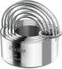iNeibo Biscuit Cutter Set, Round Shape Cookie Cutters for Pastry Dough Baking, DIY Cake Décor
