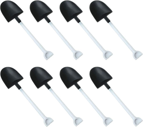 50pcs Disposable Plastic Mini Ice Cream Spoons, Shovel Shape Dessert Spoons, Party Supplies