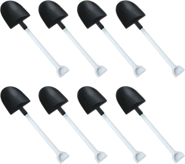 50pcs Disposable Plastic Mini Ice Cream Spoons, Shovel Shape Dessert Spoons, Party Supplies