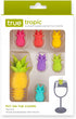 Wine Charms Silicone Drink Markers - Fits Glasses and Cans, Dishwasher Safe