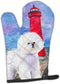Caroline's Treasures SS8891OVMT Bichon Frise Oven Mitt, Heat Resistant Thick Mitt for Hot Pans, Kitchen Baking Glove
