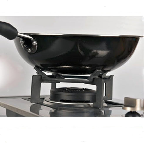 Wok Ring Non-Slip Black Cast Iron Stove Trivets for Kitchen Wok Support, Pan Holder for Gas Hob