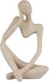 Sandstone Resin Thinker Style Abstract Sculpture Statue Collectible Figurines Home Office Bookshelf