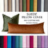 20 54 Inch MoonRest Classic Microsuede Body Pillow Pillowcase - Ultra-Soft Plush - Hidden Zipper X - Cool Black