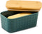 Ceramic Butter Dish with Lid,Large Butter Container with Airtight Cover for Countertop
