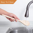 Wooden Cooking Spoons Set - 14 Inch Maple Wood Mixing Spoon, Nonstick Kitchen Serving Utensil, 2 Pieces