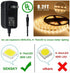 Sensky Motion Sensor LED Under Cabinet Lighting Kit, Extendable Under Counter Light with Power Adapter