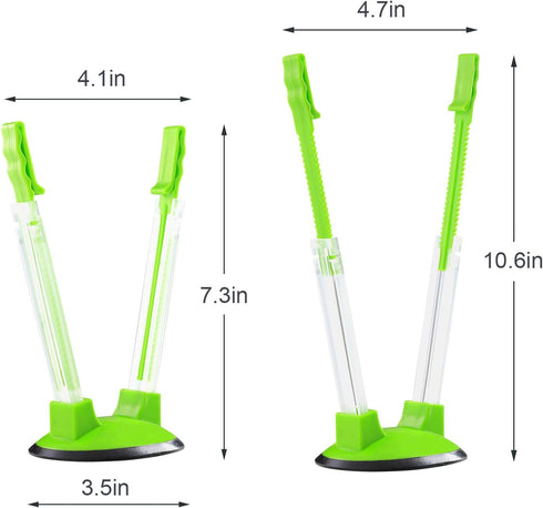 Baggy Rack-Pack of 2 Bag Holder for Plastic Bags, Plastic bag bracket, No-hands Food Storage Bag Holders by TAO CICADA