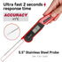 BALDR Meat Thermometer, Instant Read Digital Food Thermometer, Waterproof Probe for Outdoor Grill Cooking