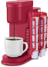 STORAGENIE Coffee Pod Holder for Kerig Kcup, Red Side Mount K Cup Storage Organizer for Small Counters