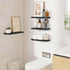 15.7in 22lbs Set 4) BAYKA Floating Shelves for Wall, Wall Mounted Rustic Wood Shelves for Bathroom, Bedroom, Living