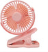 Mini Clip on Fan, 4 Inches - 2500mAh Battery Operated Personal Fan for Outdoors, Baby Stroller, Car Seat, Gym (Pink)