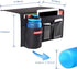 Bedside Storage Organizer - Caddy for Remotes, Phone, Glasses with 4 Pockets in Black