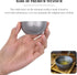 iBasingo 30ml Titanium Double Layer Sake Cup - Outdoor Camping Portable Wine Cup, Picnic Whiskey Flask (1 Piece)