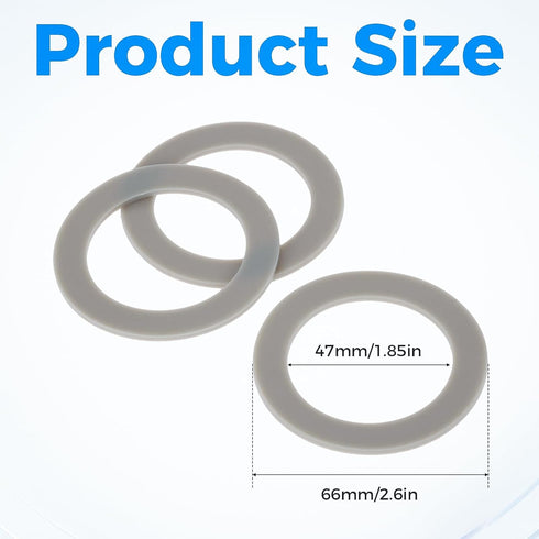 3Pcs Blender Gasket Rubber Seal O-Ring CUCB-456-3 - Replacement for Cuisinart Blenders BFP703, SPB-7, CB8, CB9