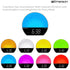 CKSS7071 Smartset 1.2" 6 8-Color Dimmable Emerson Sunrise Alarm Clock Radio with LED Display, White Noise, Soothing