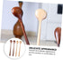 BESTOYARD 4pcs Wooden Mixing Spoons, Long Handle Honey Wooden Spoons for Eating, Non-Stick