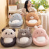 Kawaii Chair Cushions, Cute Indoor Seat Cushions, Comfy Plush Pillows with Backrest, Non-Slip Office Chair Cushion for