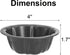 ZENFUN Set of 10 Mini Fluted Tube Pan, 4 Inch Carbon Steel Fluted Cake Mold Cup with Flower Shape, Nonstick Cake Pan Mini Tube Oven Baking Mold for Cupcake, Bread, Bavarois, Brownie, Grey
