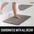 Gorilla Grip Bathroom Rug Sets - Soft Chenille 2 Piece Area Rugs, 30"x20" Carpet, Toilet Base Mat, Grey