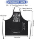 Funny Aprons for Men, 39’’ x 39'' Plus Size Aprons, Adjustable Men Personalized Custom Cooking Aprons Gifts for Dad
