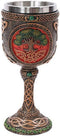 Pacific Trading Tree of Life Wine Goblet, Made of Polyresin with Stainless Steel Rim