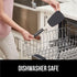 Gorilla Grip Nonstick Silicone Spatula, 11.6 Inch Black, Heat Resistant, BPA-Free, Flexible Head, Stainless Steel Handle