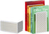 Acrimet Metal Bookends, Heavy Duty Non-Skid Book Stand, 6-7/8" H x 4" W x 4-1/2“ D, 1 Pair, White with Gold