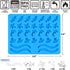 Gummy Molds Hard Candy Molds, Silicone Ocean Shapes Including Worms, Starfish, Dolphins, Pack of 3