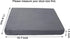 Augld 2 Pack Grey Rectangle Vanity Stool Cushion, Washable Non-Slip Makeup Stool with Ties 11.8"x15.7"