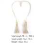 Curtain Tiebacks with Tassel,Modern Rope Window Curtain Ties Backs for Draperies, Outdoor Elegant Decorative Curtain Holdbacks 4 Pack