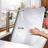 TMEEIHNSS Set (50/60/70/80cm) Large Stainless Steel Cutting Board | Non-Slip L-Shape Design | Dishwasher Safe Chopping