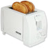 Better Chef Economic 2-Slice Toaster, Darkness Control, Crumb Tray, Fits Bagel Slice, White