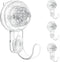 Heavy Duty Wreath Door Hanger, Clear Suction Cup Hooks for Front Door, Plastic Hook for Halloween Christmas Décor