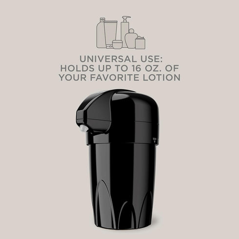 True Glow Heated Lotion Dispenser - Black Lotion Warmer for Body & Hands