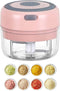 Electric Mini Garlic Mincer | 100ML USB Vegetable Onion Chopper | Portable Small Food Processor for Ginger, Chili,