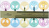 Kurt Adler 10 Multicolored Peace Sign Light Set