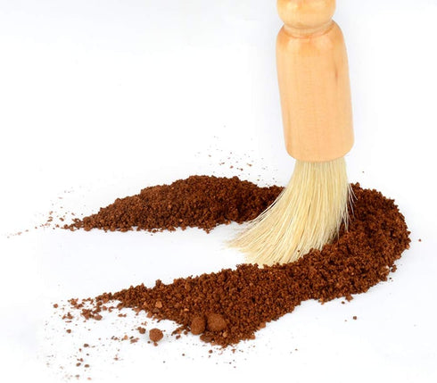 CAFEMASY Espresso Machine Cleaning Brush Set - 5 Pieces Natural Bristles Wooden & Nylon Brushes for Coffee Grinder