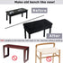 SINOSSO Soft Velvet Piano Bench Cover, Rectangle Stretch Washable Stool Protector, (20"-26.5") L x (11.8"-15.7") W,