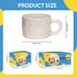 MENGDIDI 2PCS Set, Paint Your Own Mug Kit, Custom Ceramic Mug Painting Blank White Coffee Mugs with Paints and Brushes