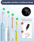 60-Degree Upgraded UV Toothbrush Cleaner Holder Wall Mounted, Temracha Razor Electric Toothbrush Holder for Bathroom