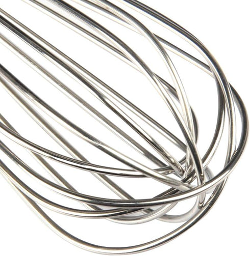 Stainless Steel Wire Balloon Whisk - 10-inch Food Mixer Beater with Heavy Duty Hanging Hook