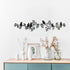 LOMOHOO Metal Birds Wall Decor Art - 6 Birds on Vine Olive Branch Iron Sculptures for Indoor Outdoor Decoration