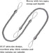 BEL AVENIR Curtain Rope Tiebacks, Drapery Holdbacks with 4 Metal Screw Hooks, 2 Pair - Silver