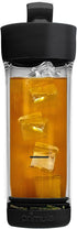 Primula Press and Go Iced Tea Maker - Travel Tumbler, Infuser Bottle, 16-Ounce, Black, Dishwasher Safe