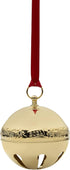 Wallace 32nd Edition 2021 Gold Plated Christmas Sleigh Bell Ornament, Gold