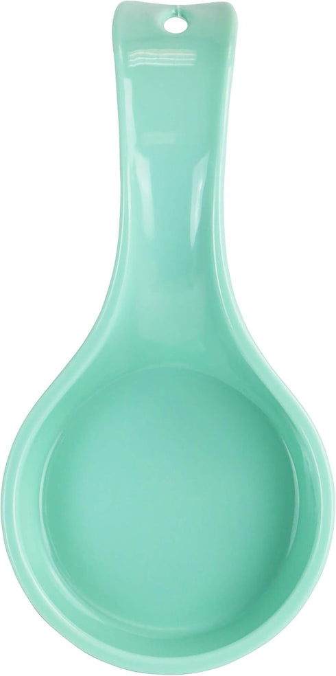 Reston Lloyd Kitchen Counter Utensil Spoon Rest for Ladles, Spaghetti Forks, & Spatulas, Seafoam