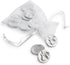 DANFORTH – Vilmain Pocket Angel Tokens/Coins, Pewter, Made in the USA, Gift Bag (Pack of 10)