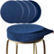 SINOSSO 4 Pcs Bar Stool Covers, Super Soft Velvet Dia.15.5"-18" Round Stretchy